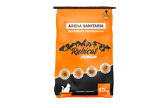 Arena sanitaria aglomerante Rubicat Premium 15 kg — 1 bolsa bentonita patagónica